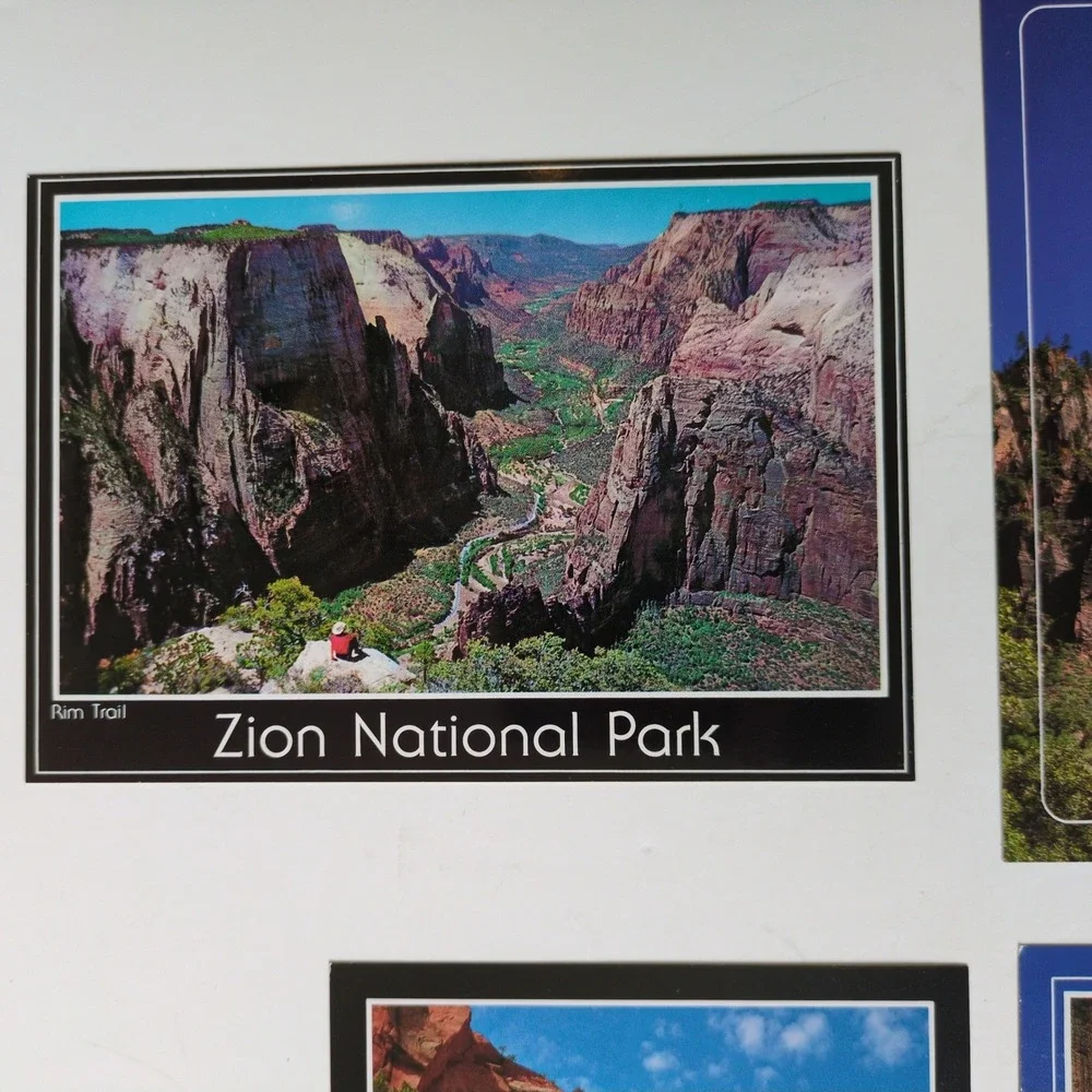 Vtg 80s Zion National Park Postcards Nature Mountains Set of 6 National‎ Parks